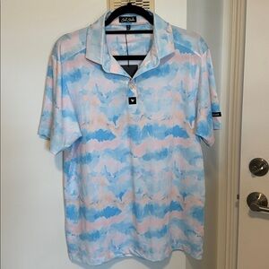 Bad Birdie |  Pastel Cloud Polo Shirt